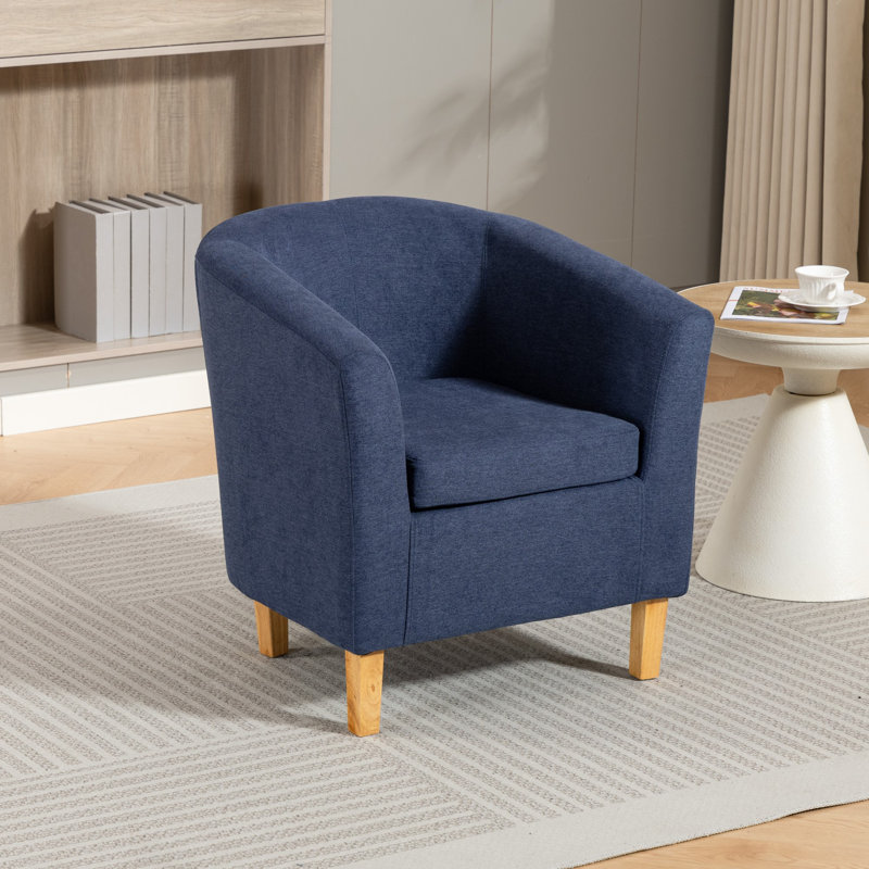 Upholstered Armchair, Blue