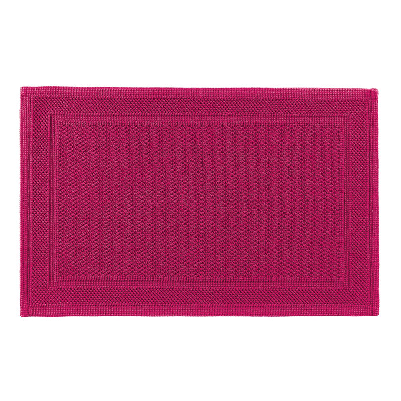 Bee Waffle Bath Rug, 20" W x 31" L, Fuchsia