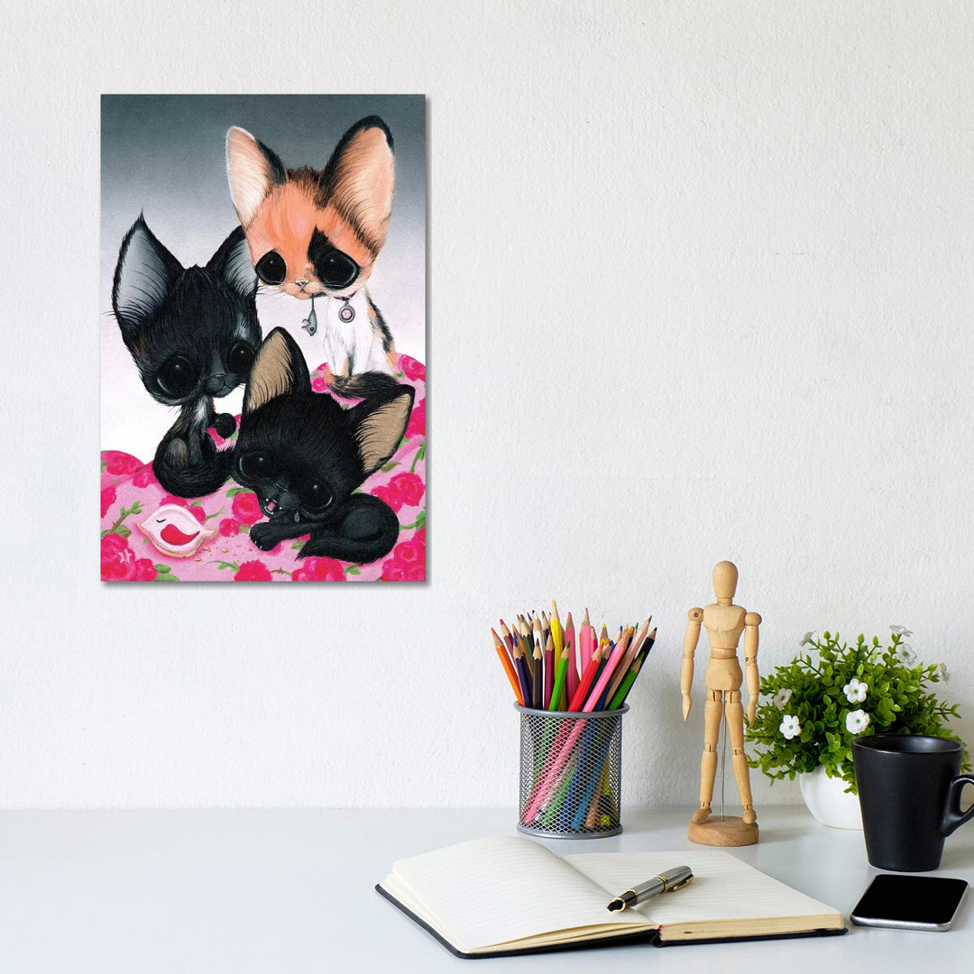 Cous Cous, Mipsy, And Chibi von Sugar Fueled - Gallery-Wrapped Canvas Giclée on Canvas