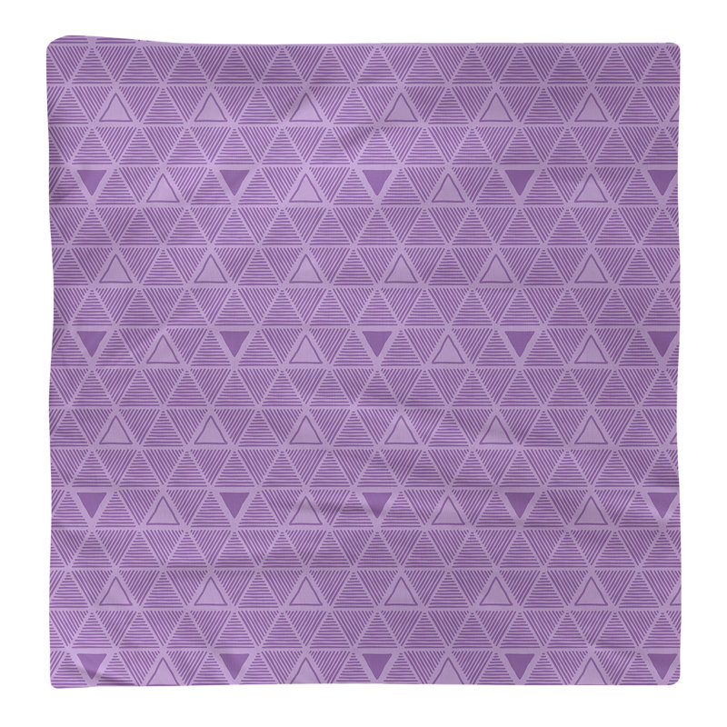 Jordao Cotton Abstract Square Napkin, 0.1" H x 22" W x 22" D, Dark Violet