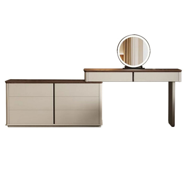 Makeup Vanity with Light mirror,8 drawers,Power Outlet