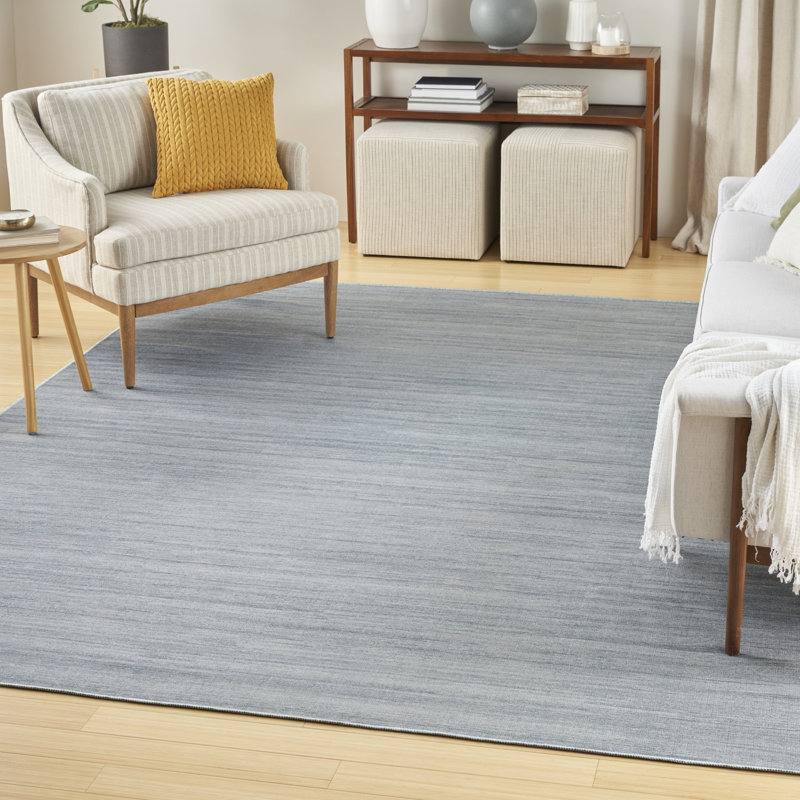 Tapis en coton lavable à la machine Mericle, Rectangle 8 pi x 10 pi