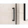 55" - 59" W x 75" H Single Sliding Frameless Shower Door Rectangular Rail