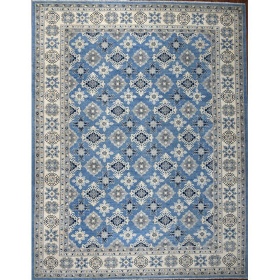 Transitional One-of-a-Kind Rectangle 9'8" X 13'7" Hand Knotted Area Rug