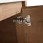 Meuble-lavabo autoportant de 40 po avec lavabo en céramique, 2 portes à fermeture douce et support de rangement, emballage KD, contreplaqué