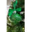 Emerald Green Glam Collection: Beautiful Emerald Green Glittered Ornament with a matching Satin Bow and Ribbon.