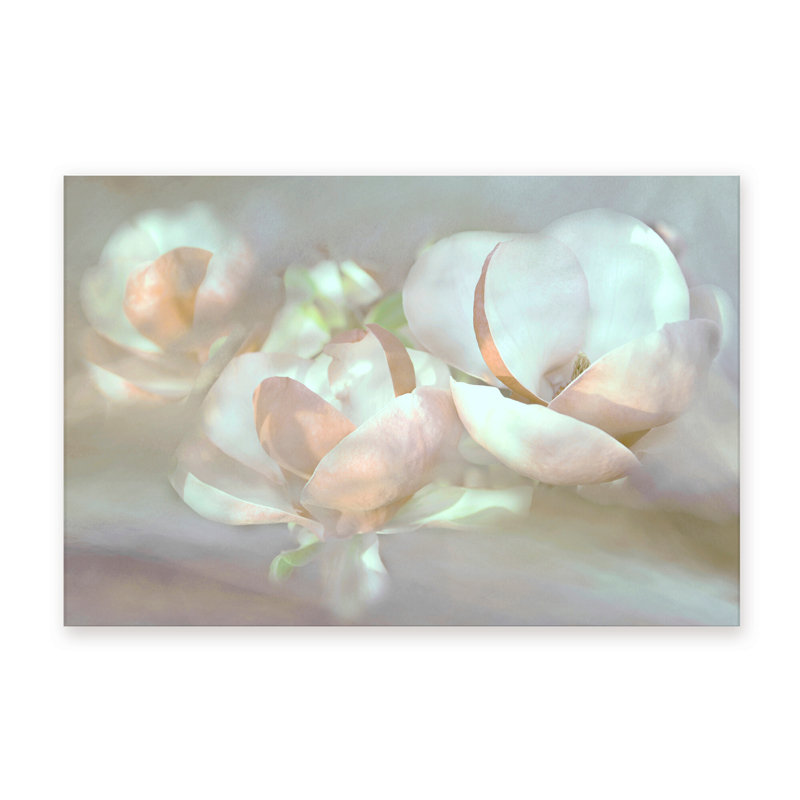 Nature Inspired Magnolia Dreams, 36" H x 48" W x 1.5" D, Wrapped Canvas, Does Not Apply