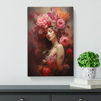 Floral Romanticism - Wrapped Canvas Print