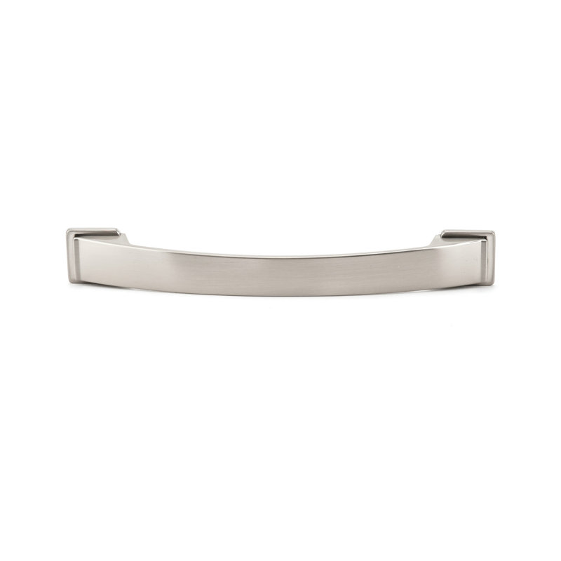 Poignée arche en métal 6 5/16 po, Nickel brossé, 6 5/16"