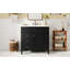 Meuble-lavabo de salle de bain avec lavabo supérieur, meuble-lavabo simple, tiroirs