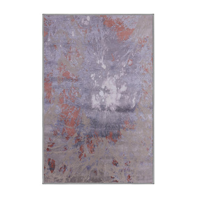 Tapis brun / bleu