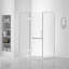 Porte de douche à charnière sans cadre l 32 po x H 74,25 po-83967801