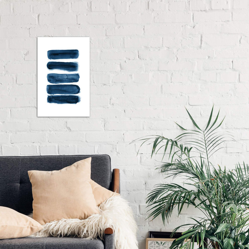 Watercolor Brush Strokes - Wrapped Canvas Print, 66.04 cm H x 45.72 cm W x 3.175 cm D
