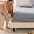 260 Thread Count Organic Cotton Percale Fitted Sheet-87953010-60582305