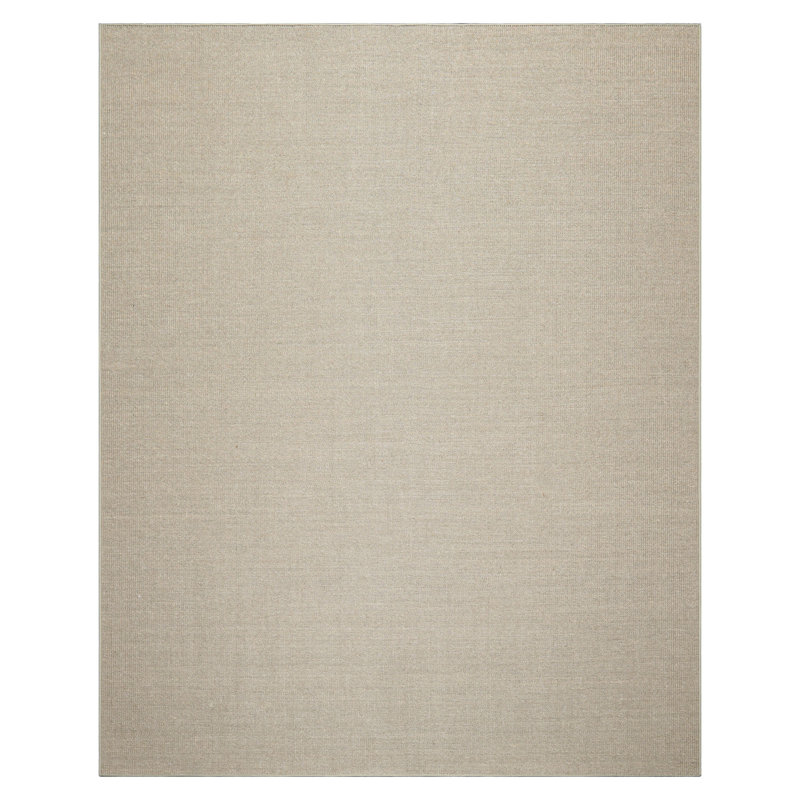 Tapis tissé à la main à motif sisal multicolore brun clair tissé à la main, Rectangle 12 pi x 18 pi