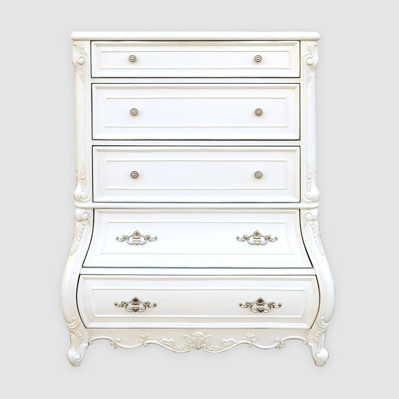 Commode traditionnelle Valentini, blanc