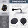 9-Spray Patterns With 1.8 GPM 10 In. Wall Mount Rain Fixed Shower Heads In 10 In. Polished Chrome