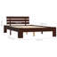 vidaXL Bed Frame Solid Pine Wood-1762100042-1762100053