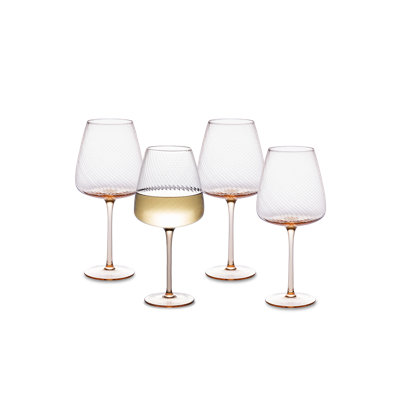 Dann Fluted Wine Glass Set Of 4