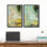 Art mural abstrait, ensemble de 2 reproductions d'art encadrées sur toile