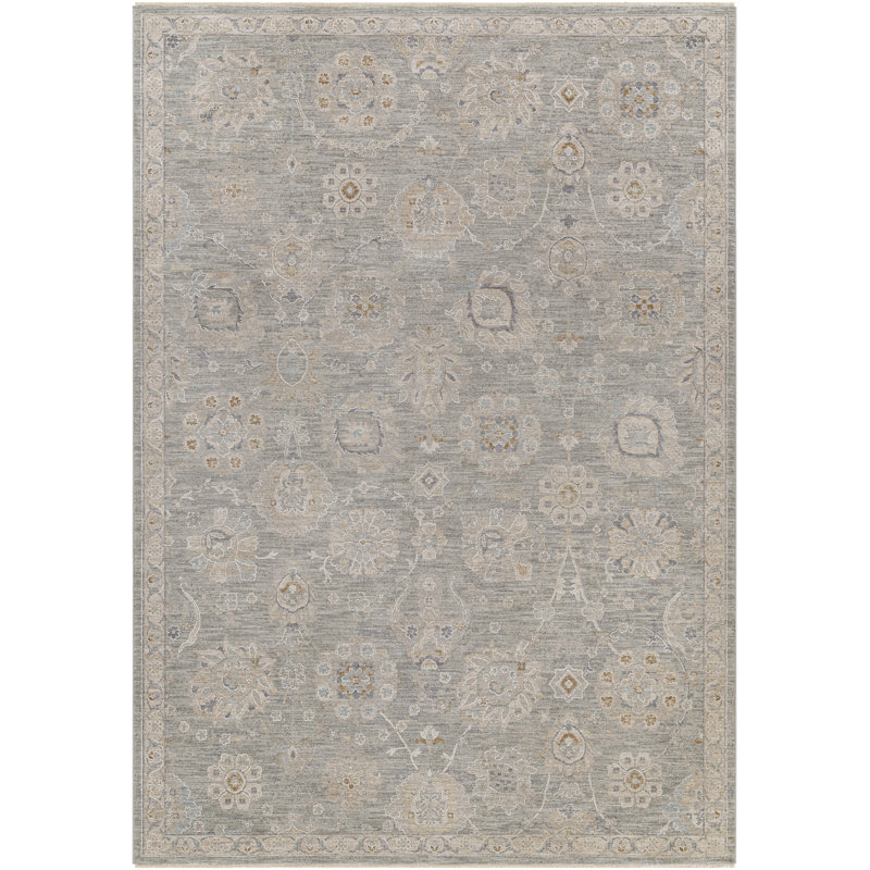 Tapis oriental gris sauge Finnlagh, Rectangle 10 pi x 14 pi