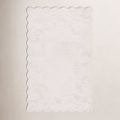 Hand-Tufted Wool Floral Rug