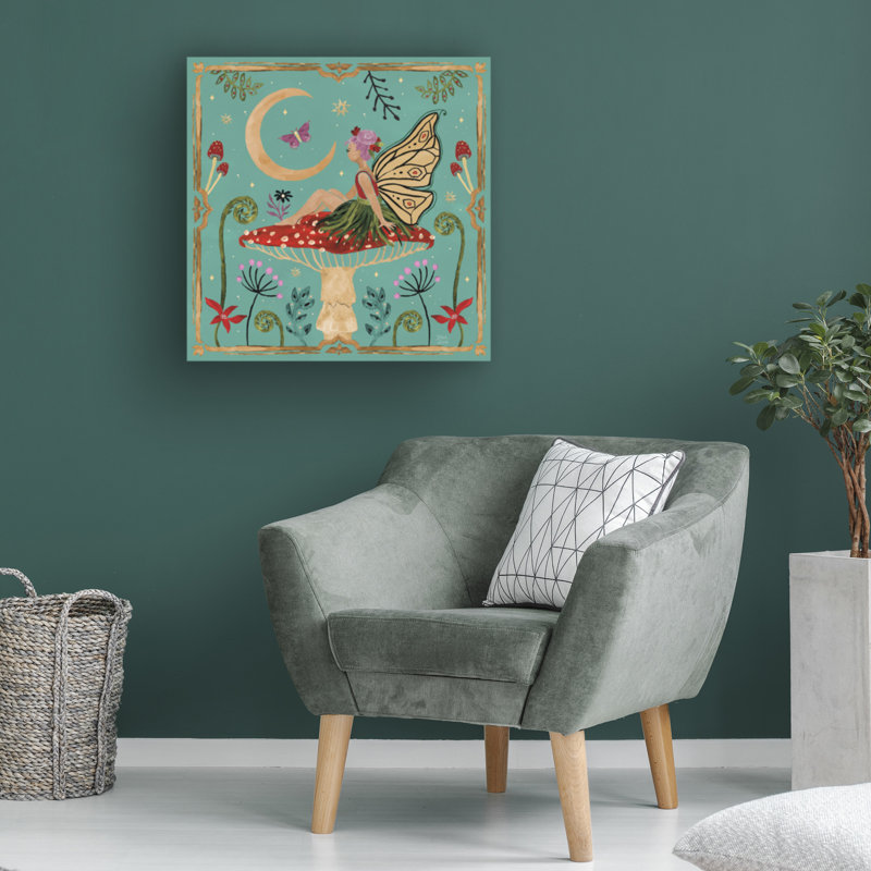 «Dina June Garden of Wonder III», art sur toile, H 35 po x l 35 po