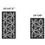 Leaves Aluminum Laser-Cut Privacy Screen Panel  – Powder-Coated Outdoor Metal Wall Art, Decorative Garden Fence Privacy Divider-63473066-63477457