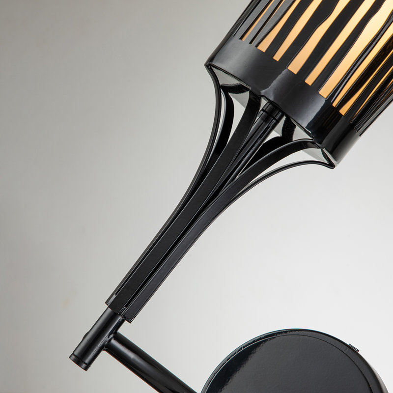 Sawgrass 2 Light Armed Sconce, Matte Black
