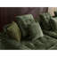 Grand sofa de coin moderne modulaire en boucle verte avec rangement pour la maison-876159156
