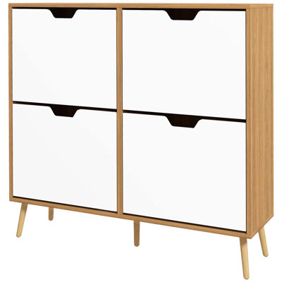 16 Pair Flip Down Shoe Storage