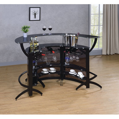 Mini bar avec rangement pour le vin Borlase