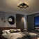 19.7 In. Classic Black Farmhouse Ceiling Fan With Light With Remote Control And 180° Swivel E26 Base, Bulb Not Included