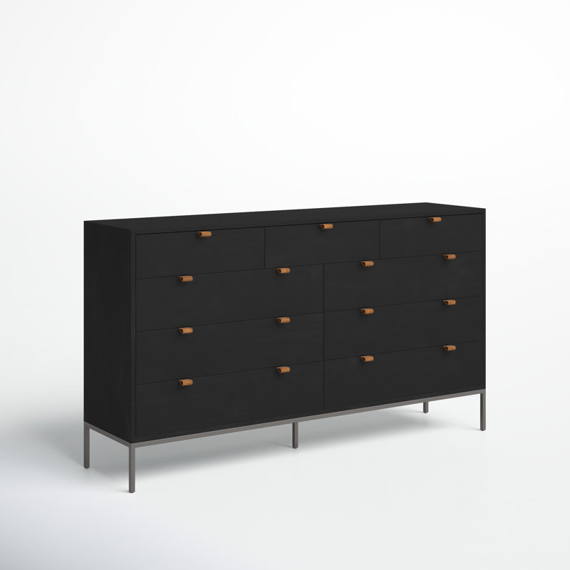 Corso 70'' W 9 - Drawer Dresser, Black