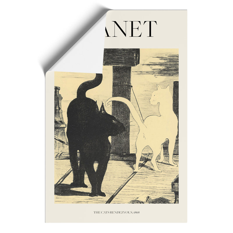 The Cats Rendezvous Vol.1 by Edouard Manet - Unframed Graphic Art, 59cm H x 42cm W x 0.1cm D