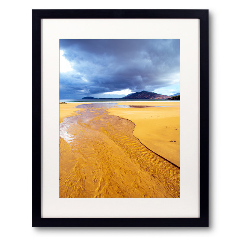 Donegal Beach Print by Scott Wurzel, Black Framed Paper, 30" H x 24" W