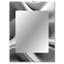 Blanc noir infini ondulations - miroir décoratif de vagues, miroir mural moderne, impression d'art en métal-11214231