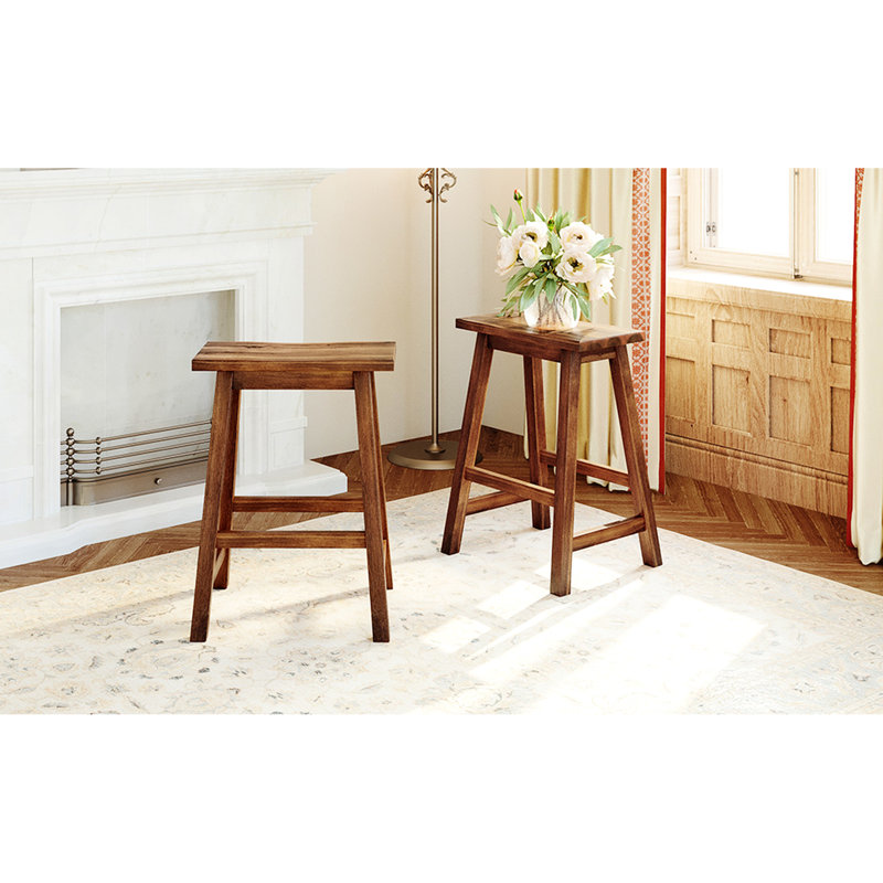 Walnut Counter Height Stools For Compact Dining Rooms - Rustic , Ideal Restricted  2