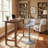Harjyot Modern Swivel Adjustable Height Bar Stool with Backrest Footrest for Kitchen Island Bar Counter-1303542583-1300714218