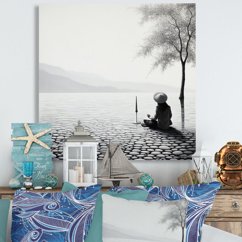 Photo de plage Reverie II, H 30 po x l 30 po x P 1 po, Toile tendue