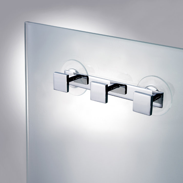 Stand Mirrors Wall Mounted Bathroom Hook Rack, Chrome