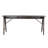 Ameri Console Table With USB Power Pack, 78 Inch Brown Mahogany Wood