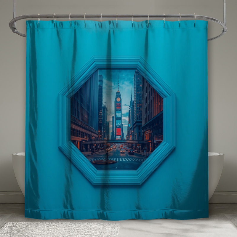 Rideaux de douche New York Cityscape, L 70 po x H 72 po