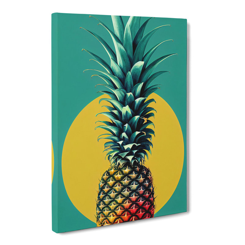 Shidler Pineapple Vol.3 - Wrapped Canvas, 50cm H x 35cm W x 3cm D