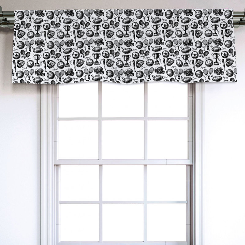 Sateen Ruffled Window Valance