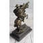 Napoléon traversant les Alpes, reproduction de statue en métal bronze sur base de marbre