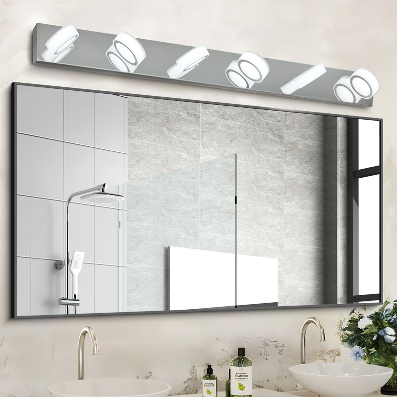 45" Modern 6-light Led Vanity Light, 4.3" H x 44.9" W x 5.1" D
