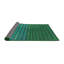Tapis vert/bleu tissé à la machine-2010965839