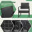 Beoll 3 Pieces Patio Bistro Sets Outdoor Wicker Furniture Sets Modern Rattan Chair Conversation Sets with Coffee Table for Yard and Bistro-1480915364-1480915361