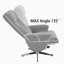 Fauteuils inclinables réglables, chaise moderne en bois d'acier chenille pour bureau à domicile